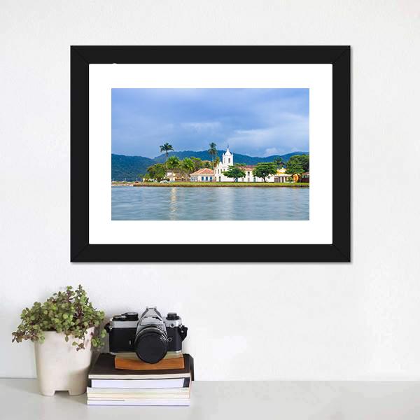 Brazilian Imperial Town Canvas Wall Art-1 Piece-Framed Print-20" x 16"-Tiaracle