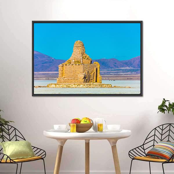 Brick Building Dakar Memorial Canvas Wall Art-5 Horizontal-Gallery Wrap-22" x 12"-Tiaracle