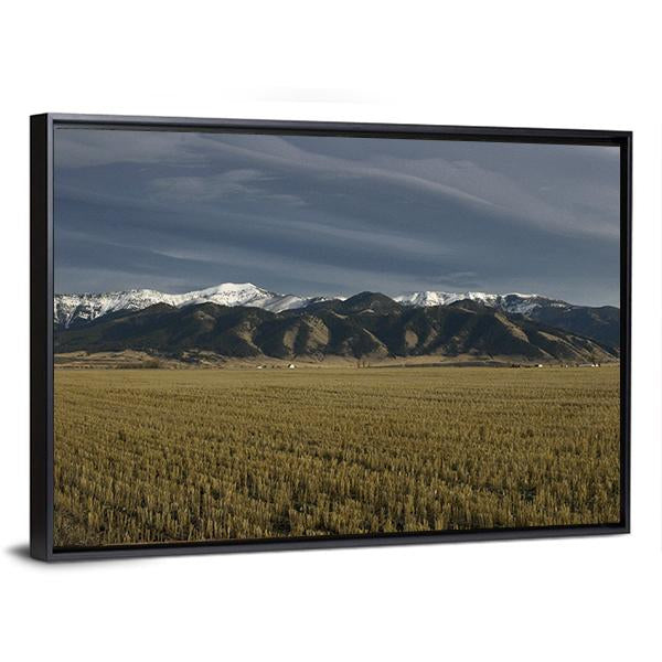 Bridger Mountains Montana Canvas Wall Art-5 Horizontal-Gallery Wrap-22" x 12"-Tiaracle
