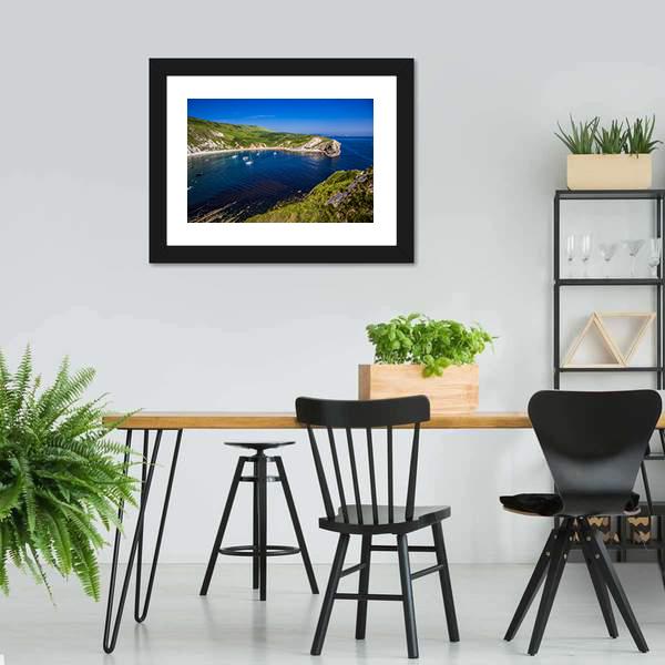 British Seaside Canvas Wall Art-3 Horizontal-Gallery Wrap-25" x 16"-Tiaracle