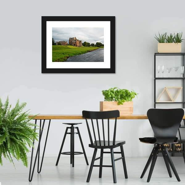 Brougham Castle Canvas Wall Art-5 Horizontal-Gallery Wrap-22" x 12"-Tiaracle