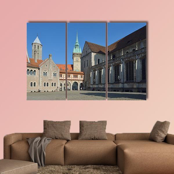 Brunswick Cathedral Canvas Wall Art-3 Horizontal-Gallery Wrap-25" x 16"-Tiaracle