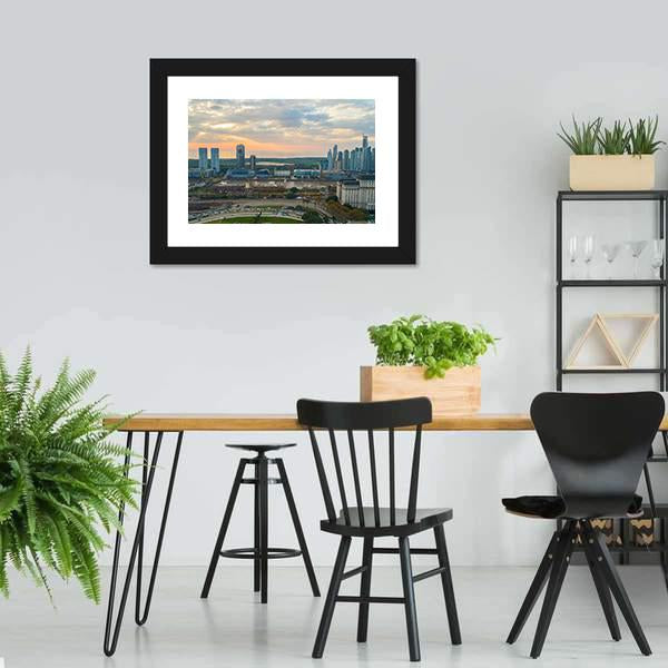 Buenos Aires Cityscape Canvas Wall Art-3 Horizontal-Gallery Wrap-25" x 16"-Tiaracle