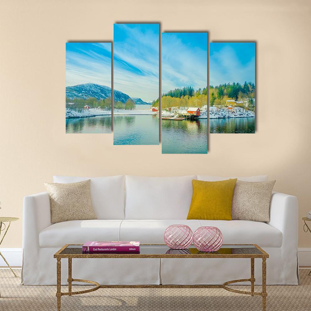 Buildings In Coastal Scenes Canvas Wall Art-4 Pop-Gallery Wrap-50" x 32"-Tiaracle