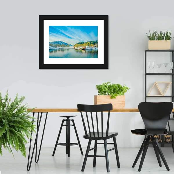 Buildings In Coastal Scenes Canvas Wall Art-3 Horizontal-Gallery Wrap-25" x 16"-Tiaracle