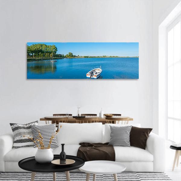 Burger Inland Lake Panoramic Canvas Wall Art-1 Piece-36" x 12"-Tiaracle