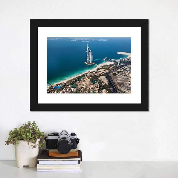 Burj Al Arab Panoramic Canvas Wall Art-1 Piece-36" x 12"-Tiaracle