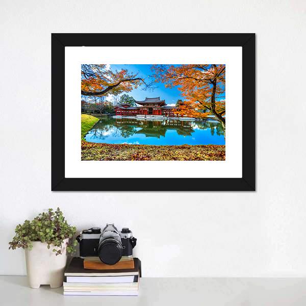 Byodo-In Temple Canvas Wall Art-1 Piece-Framed Print-20" x 16"-Tiaracle