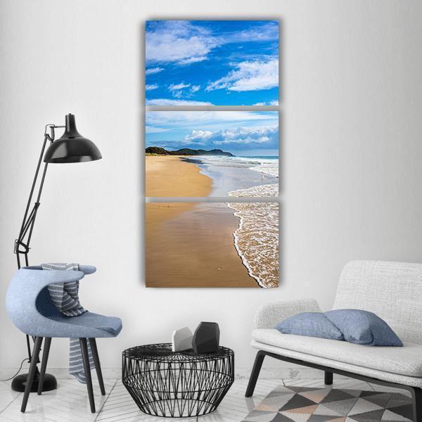 Byron Bay Beach Vertical Canvas Wall Art-3 Vertical-Gallery Wrap-12" x 25"-Tiaracle