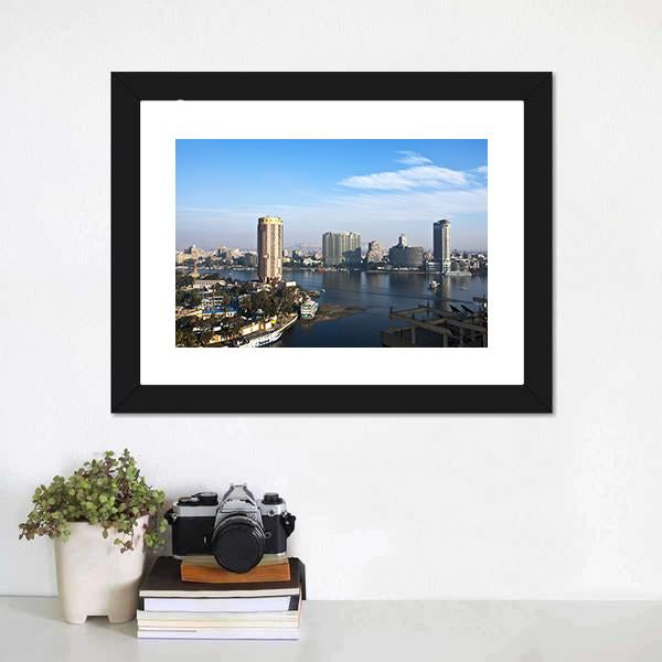 Cairo City Panoramic Canvas Wall Art-1 Piece-36" x 12"-Tiaracle