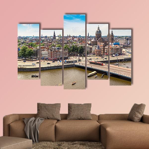 St. Nicolas Church Canvas Wall Art-5 Pop-Gallery Wrap-47" x 32"-Tiaracle