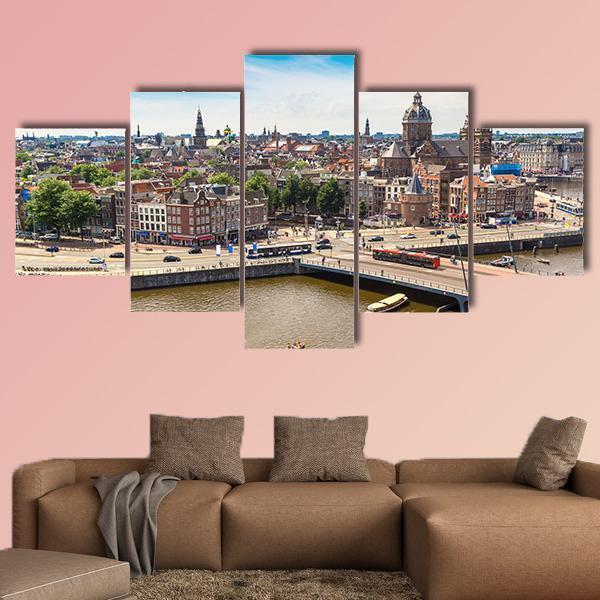 St. Nicolas Church Canvas Wall Art-5 Star-Gallery Wrap-62" x 32"-Tiaracle