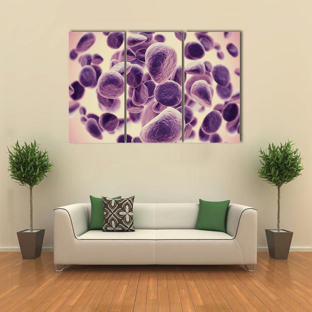 Cancer Cells Canvas Wall Art-3 Horizontal-Gallery Wrap-37" x 24"-Tiaracle