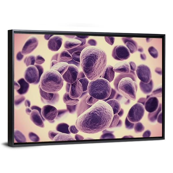 Cancer Cells Canvas Wall Art-3 Horizontal-Gallery Wrap-25" x 16"-Tiaracle