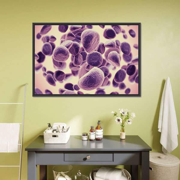 Cancer Cells Canvas Wall Art-3 Horizontal-Gallery Wrap-25" x 16"-Tiaracle