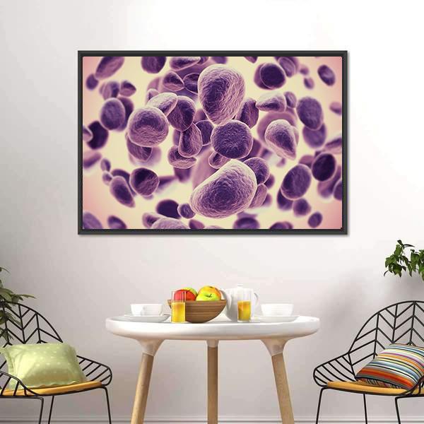 Cancer Cells Canvas Wall Art-3 Horizontal-Gallery Wrap-25" x 16"-Tiaracle