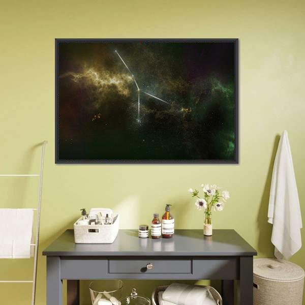 Cancer Constellation Canvas Wall Art-5 Horizontal-Gallery Wrap-22" x 12"-Tiaracle