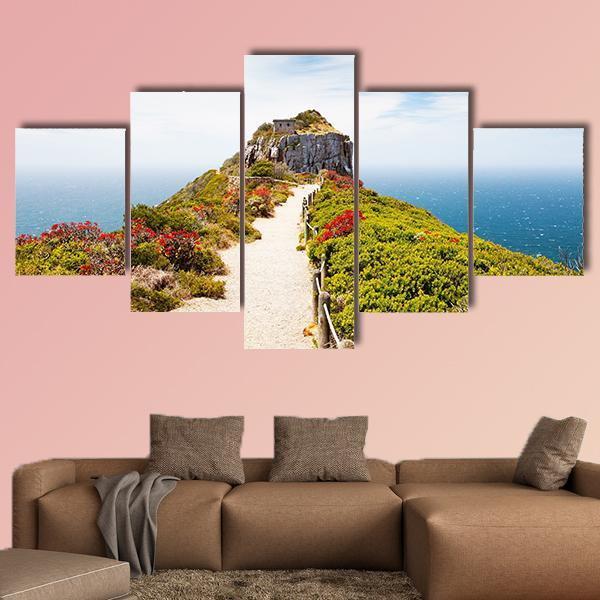 Cape Point In South Africa Canvas Wall Art-5 Star-Gallery Wrap-62" x 32"-Tiaracle