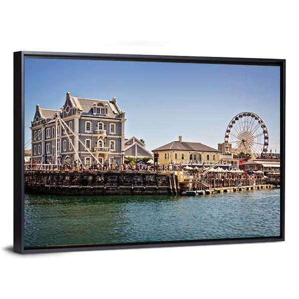 Cape Town Waterfront Canvas Wall Art-3 Horizontal-Gallery Wrap-25" x 16"-Tiaracle
