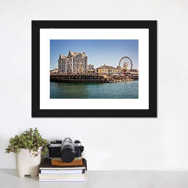 Cape Town Waterfront Canvas Wall Art-1 Piece-Framed Print-20" x 16"-Tiaracle