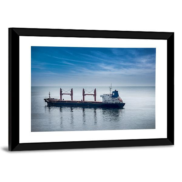 Cargo Freight Ship Panoramic Canvas Wall Art-1 Piece-36" x 12"-Tiaracle