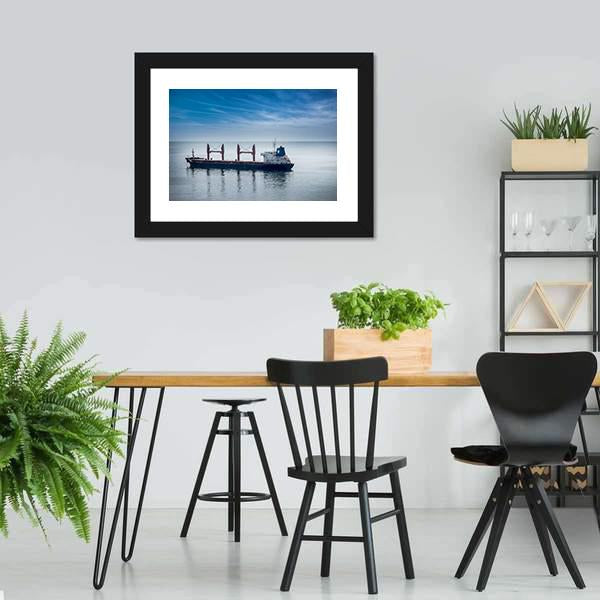 Cargo Freight Ship Panoramic Canvas Wall Art-1 Piece-36" x 12"-Tiaracle