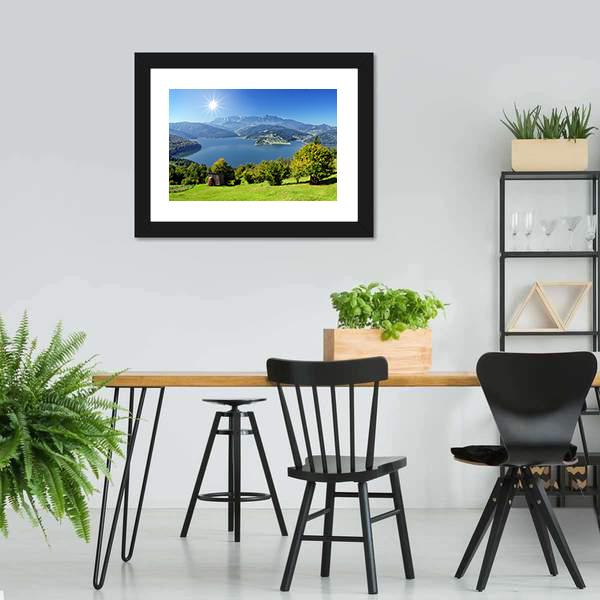 Carpathian Lake Romania Panoramic Canvas Wall Art-1 Piece-36" x 12"-Tiaracle
