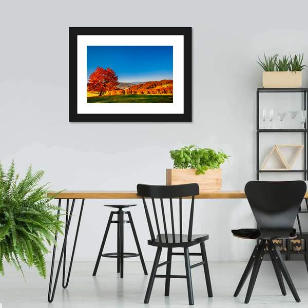 Carpathian Mountains In Autumn Canvas Wall Art-5 Horizontal-Gallery Wrap-22" x 12"-Tiaracle