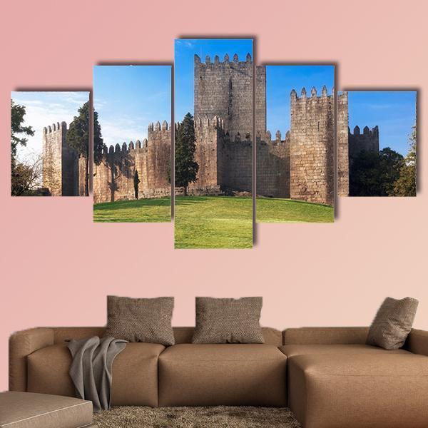 Castelo de Guimaraes Canvas Wall Art-5 Star-Gallery Wrap-62" x 32"-Tiaracle