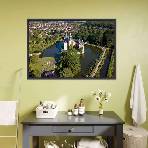 Castle Gemen Panoramic Canvas Wall Art-1 Piece-36" x 12"-Tiaracle