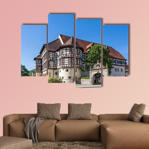 Castle In Bad Urach Canvas Wall Art-4 Pop-Gallery Wrap-50" x 32"-Tiaracle