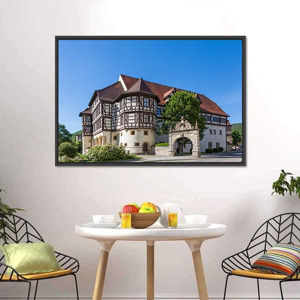 Castle In Bad Urach Canvas Wall Art-3 Horizontal-Gallery Wrap-25" x 16"-Tiaracle