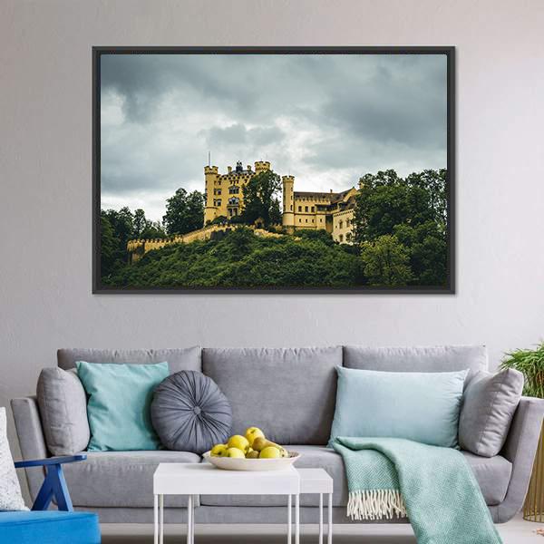 Castle In Bavaria Panoramic Canvas Wall Art-1 Piece-36" x 12"-Tiaracle