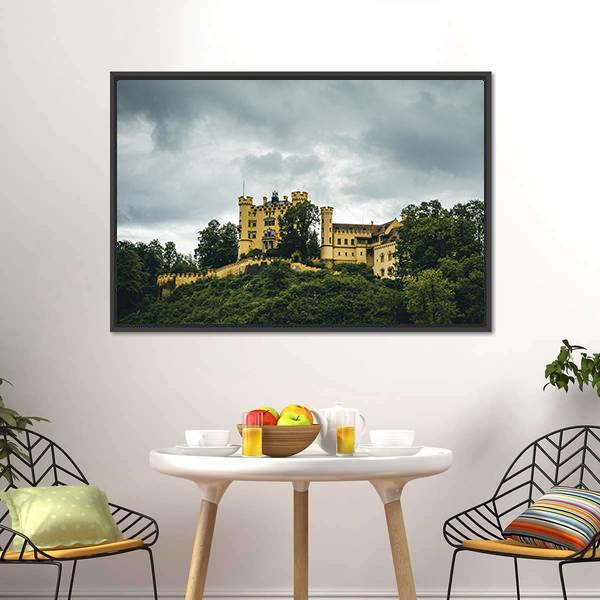 Castle In Bavaria Panoramic Canvas Wall Art-1 Piece-36" x 12"-Tiaracle