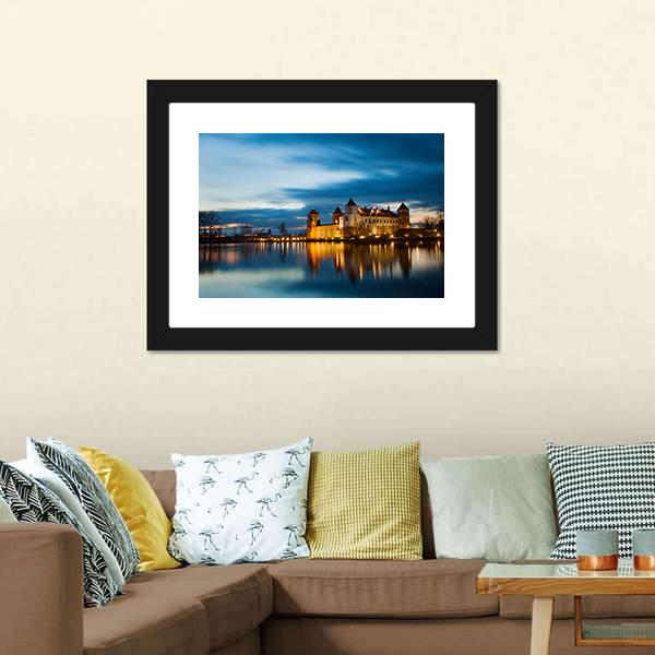 Castle In Mir Belarus Canvas Wall Art-5 Horizontal-Gallery Wrap-22" x 12"-Tiaracle