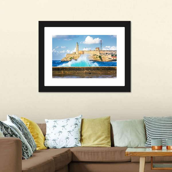 Castle Of El Morro Canvas Wall Art-5 Horizontal-Gallery Wrap-22" x 12"-Tiaracle
