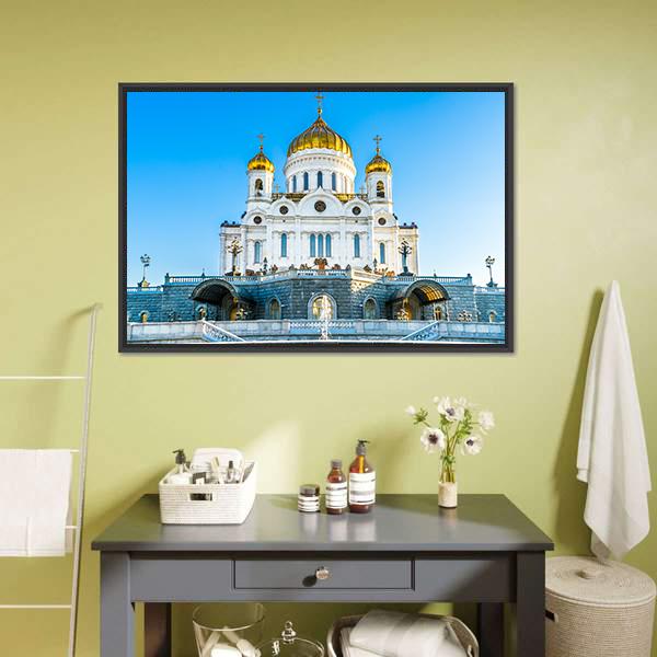 Cathedral Of Christ Savior Canvas Wall Art-3 Horizontal-Gallery Wrap-25" x 16"-Tiaracle