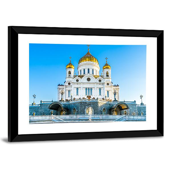 Cathedral Of Christ Savior Canvas Wall Art-3 Horizontal-Gallery Wrap-25" x 16"-Tiaracle