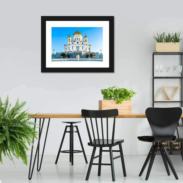 Cathedral Of Christ Savior Canvas Wall Art-3 Horizontal-Gallery Wrap-25" x 16"-Tiaracle