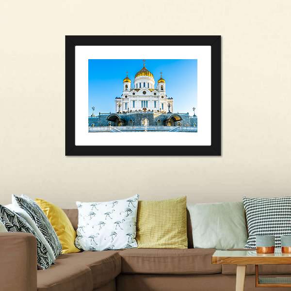 Cathedral Of Christ Savior Canvas Wall Art-3 Horizontal-Gallery Wrap-25" x 16"-Tiaracle