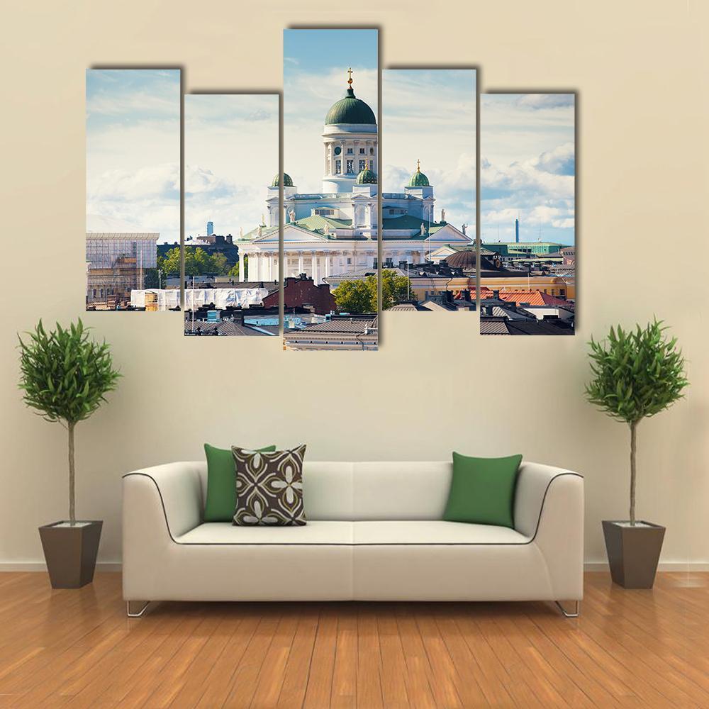 Cathedral Of Saint Nicholas Canvas Wall Art-5 Pop-Gallery Wrap-47" x 32"-Tiaracle