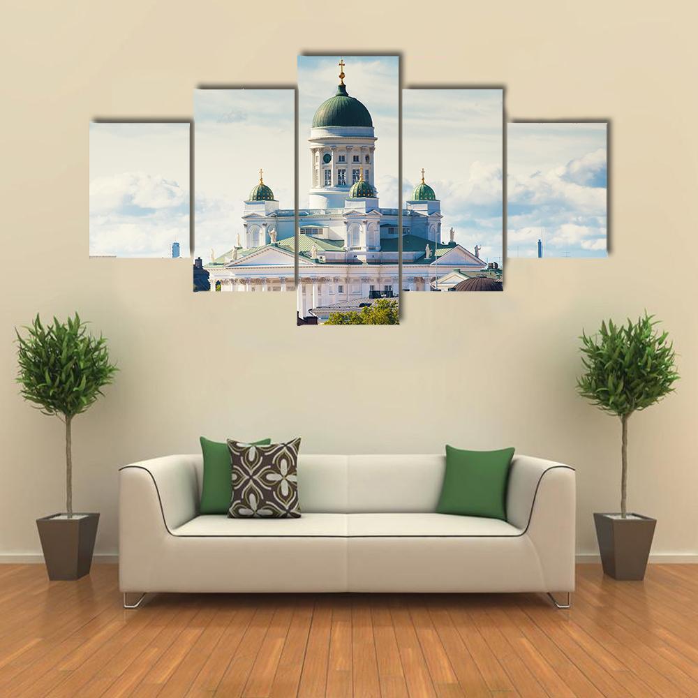Cathedral Of Saint Nicholas Canvas Wall Art-5 Star-Gallery Wrap-62" x 32"-Tiaracle
