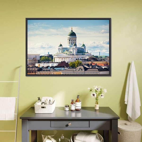 Cathedral Of Saint Nicholas Canvas Wall Art-3 Horizontal-Gallery Wrap-25" x 16"-Tiaracle