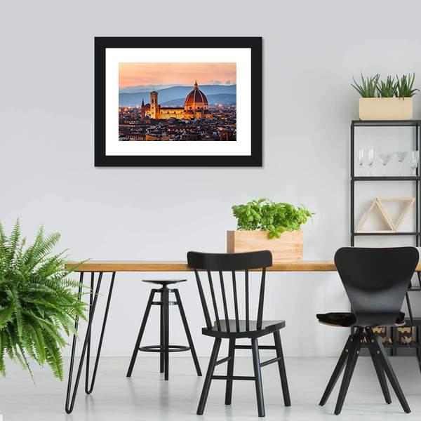 Cathedral Of Santa Maria Canvas Wall Art-3 Horizontal-Gallery Wrap-25" x 16"-Tiaracle