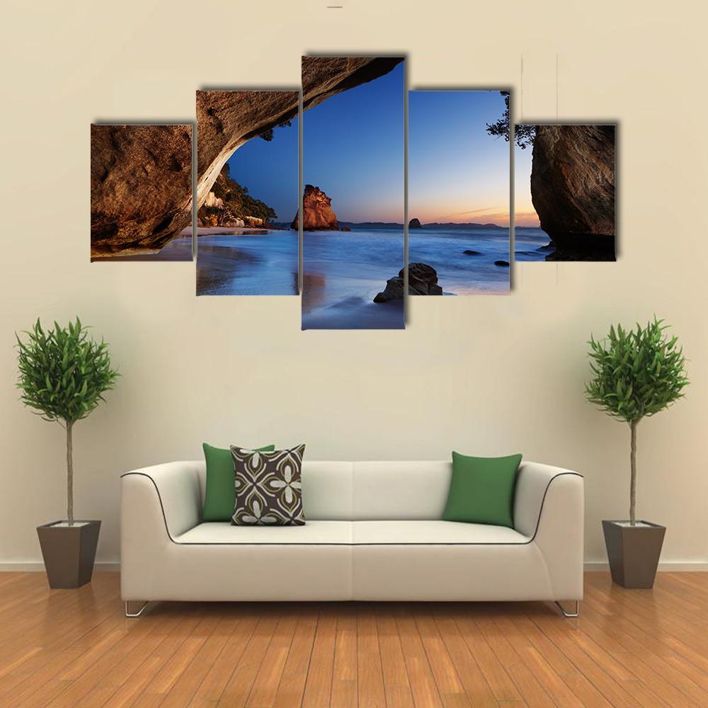 Cave In New Zealand Canvas Wall Art-5 Star-Gallery Wrap-62" x 32"-Tiaracle