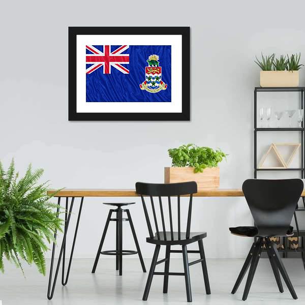Cayman Islands Flag Canvas Wall Art-5 Horizontal-Gallery Wrap-22" x 12"-Tiaracle