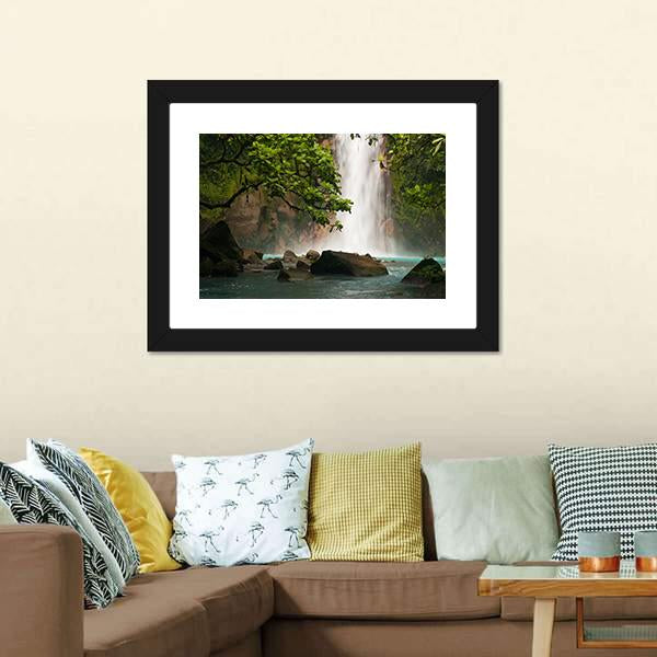 Celestial Waterfall Canvas Wall Art-3 Horizontal-Gallery Wrap-25" x 16"-Tiaracle