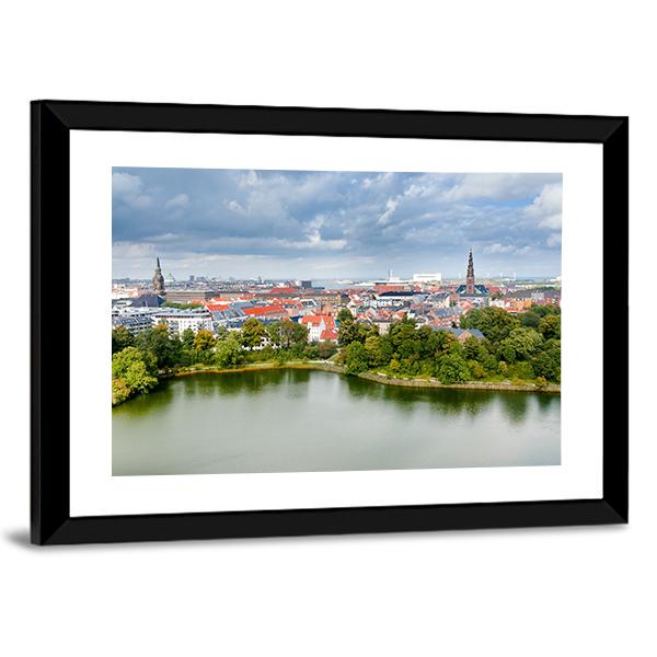 Center Of Copenhagen Canvas Wall Art-3 Horizontal-Gallery Wrap-25" x 16"-Tiaracle