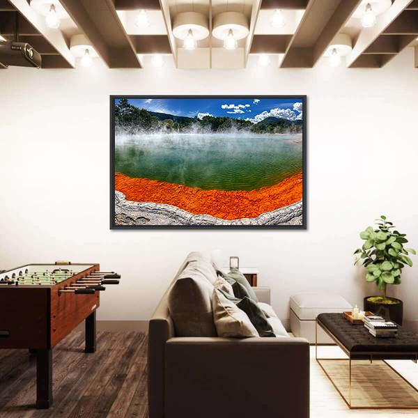 Champagne Pool New Zealand Canvas Wall Art-5 Horizontal-Gallery Wrap-22" x 12"-Tiaracle