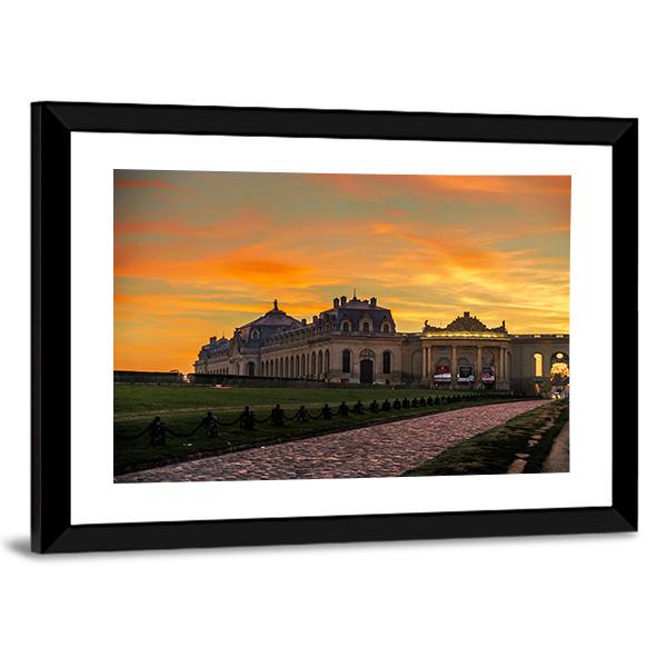 Chantilly Castle Panoramic Canvas Wall Art-1 Piece-36" x 12"-Tiaracle